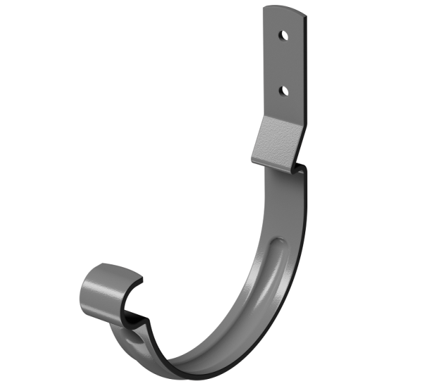 Карнизный крюк короткий (гнутый) D125 Döcke STAL PREMIUM Графит, (RAL 7024) купить в Азове