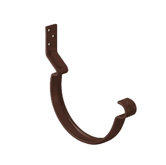 Водосток Aquasistem, система 125x90 - Крюк крепления желоба короткий RAL 8017 Коричневый купить в Азове