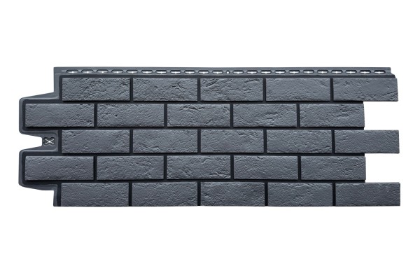 ФП Grand Line состаренный кирпич премиум Графит (шов RAL 9005) купить в Азове