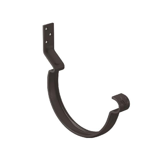 Водосток Aquasistem, система 125x90 - Крюк крепления желоба короткий RR 32 Тёмно Коричневый купить в Азове