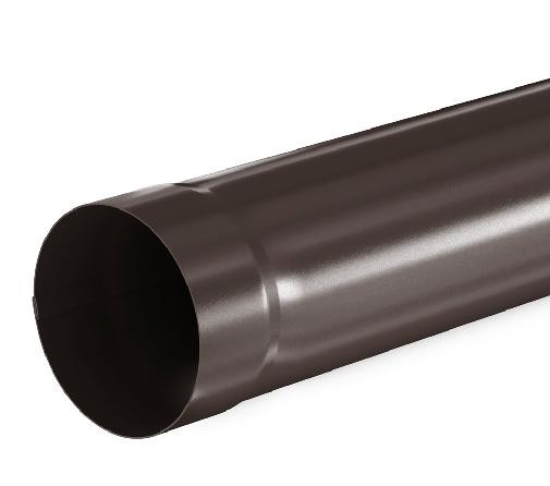 Водосток Aquasistem, система 125x90 - Труба водосточная 1.00м RR 32 Тёмно Коричневый купить в Азове